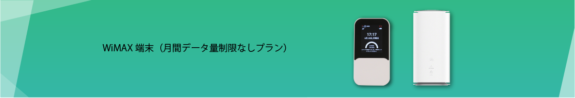 ruumモバイルWiMAX+5Gデータ容量制限なし